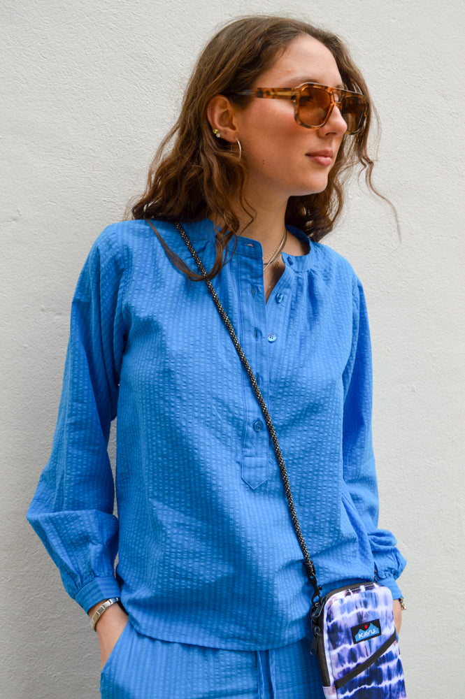 Lolly's Laundry Lima Blue Shirt - The Mercantile London