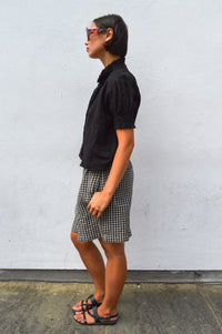 Linen & More Black Blouse