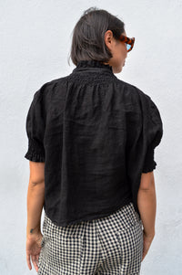 Linen & More Black Blouse