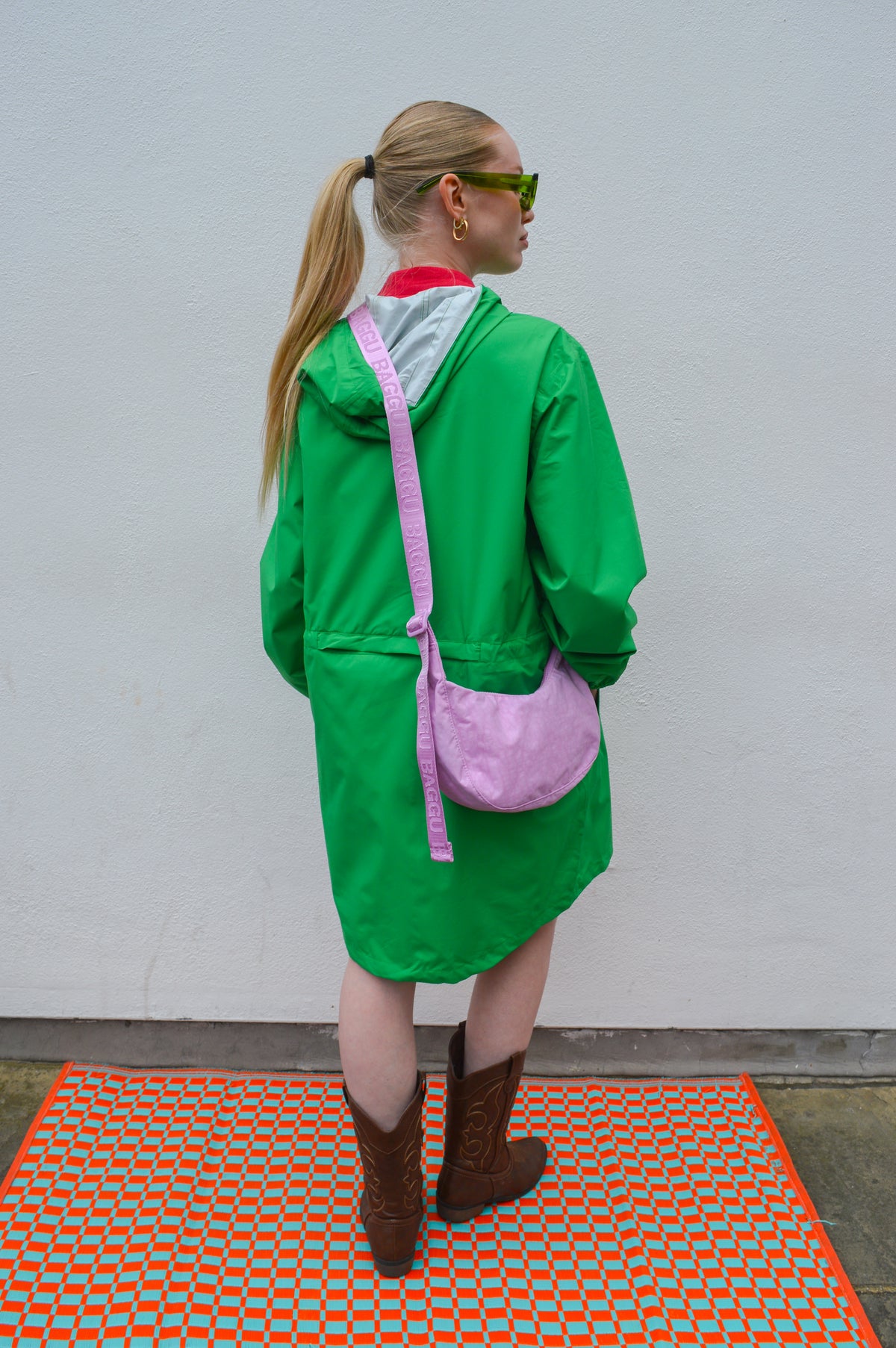 Flotte Amelot Cactus Long Raincoat - The Mercantile London