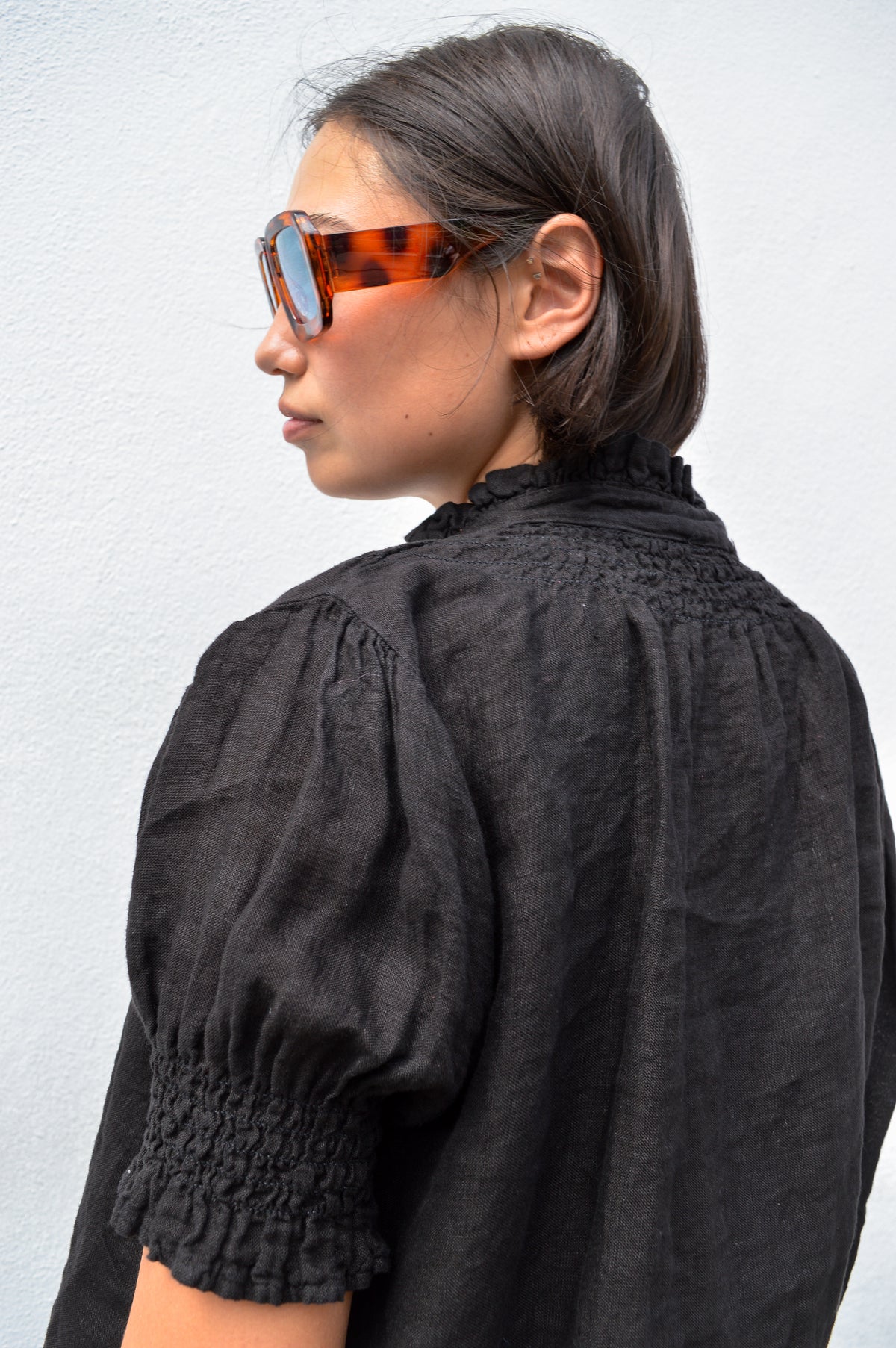 AFA Collective Oversized Square Brown Stripe Sunglasses