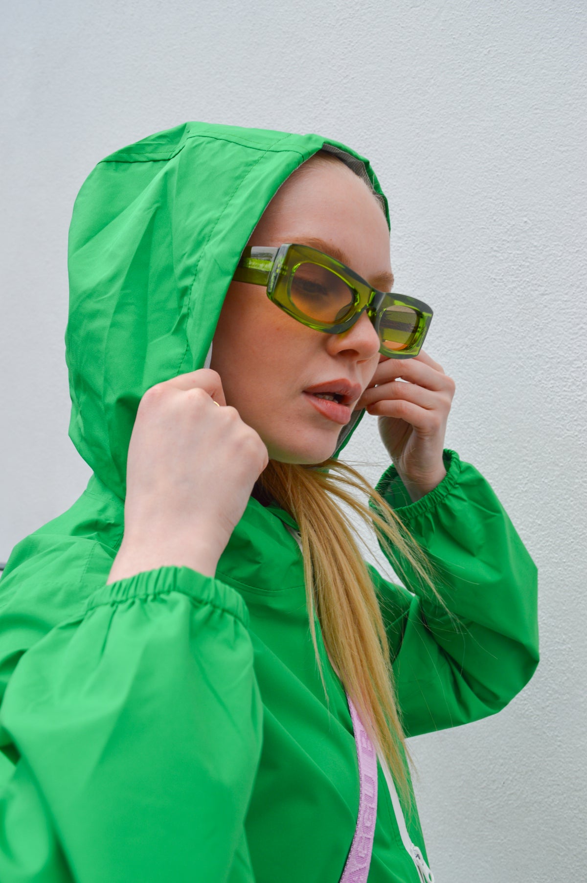Flotte Amelot Cactus Long Raincoat - The Mercantile London