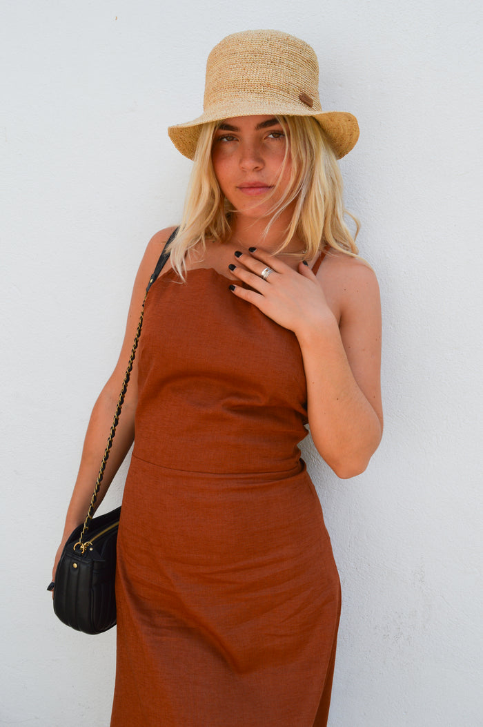 Artisans Of Humanity Lyra Square Rust Dress