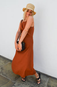 Artisans Of Humanity Lyra Square Rust Dress