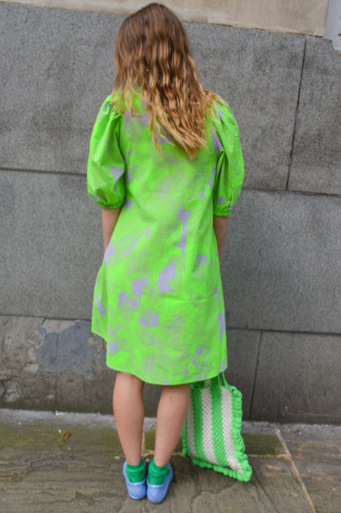 CKS Elly Bright Green Dress - The Mercantile London