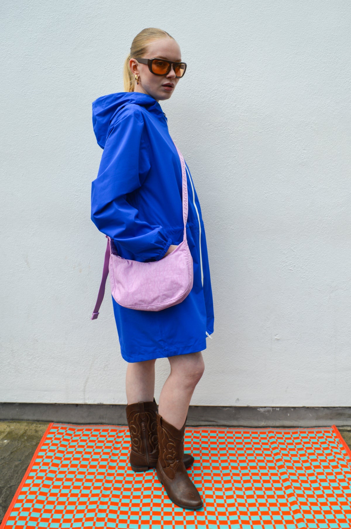 Flotte Amelot Blue Long Raincoat - The Mercantile London