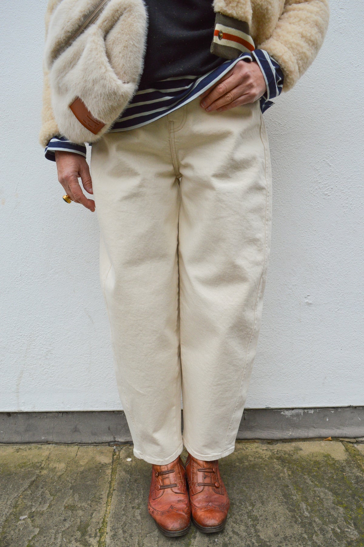 Vanessa Bruno Caleb Greige Jeans - The Mercantile London