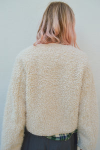 Object Iduna Teddy White Sand Jacket - The Mercantile London