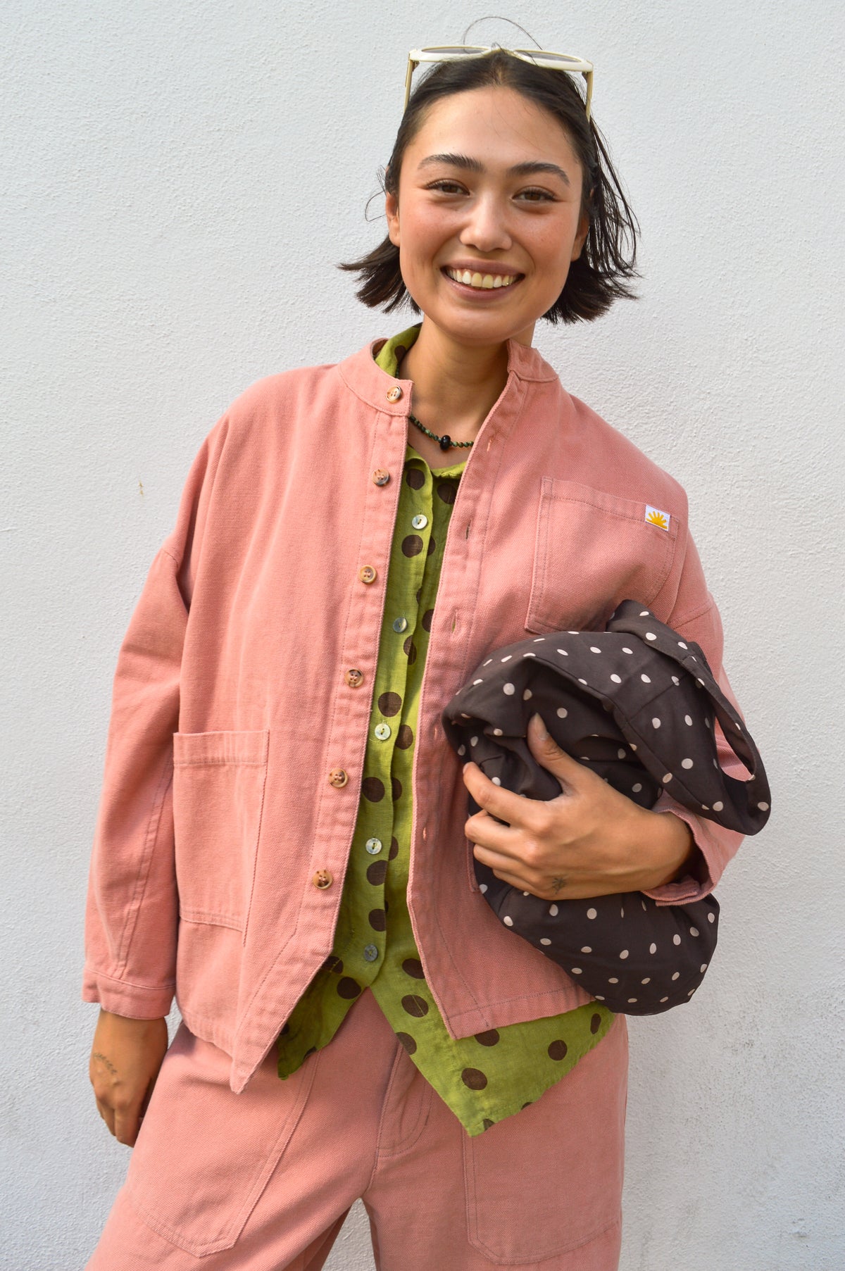 L.F. Markey Oversized Chore Blush Jacket