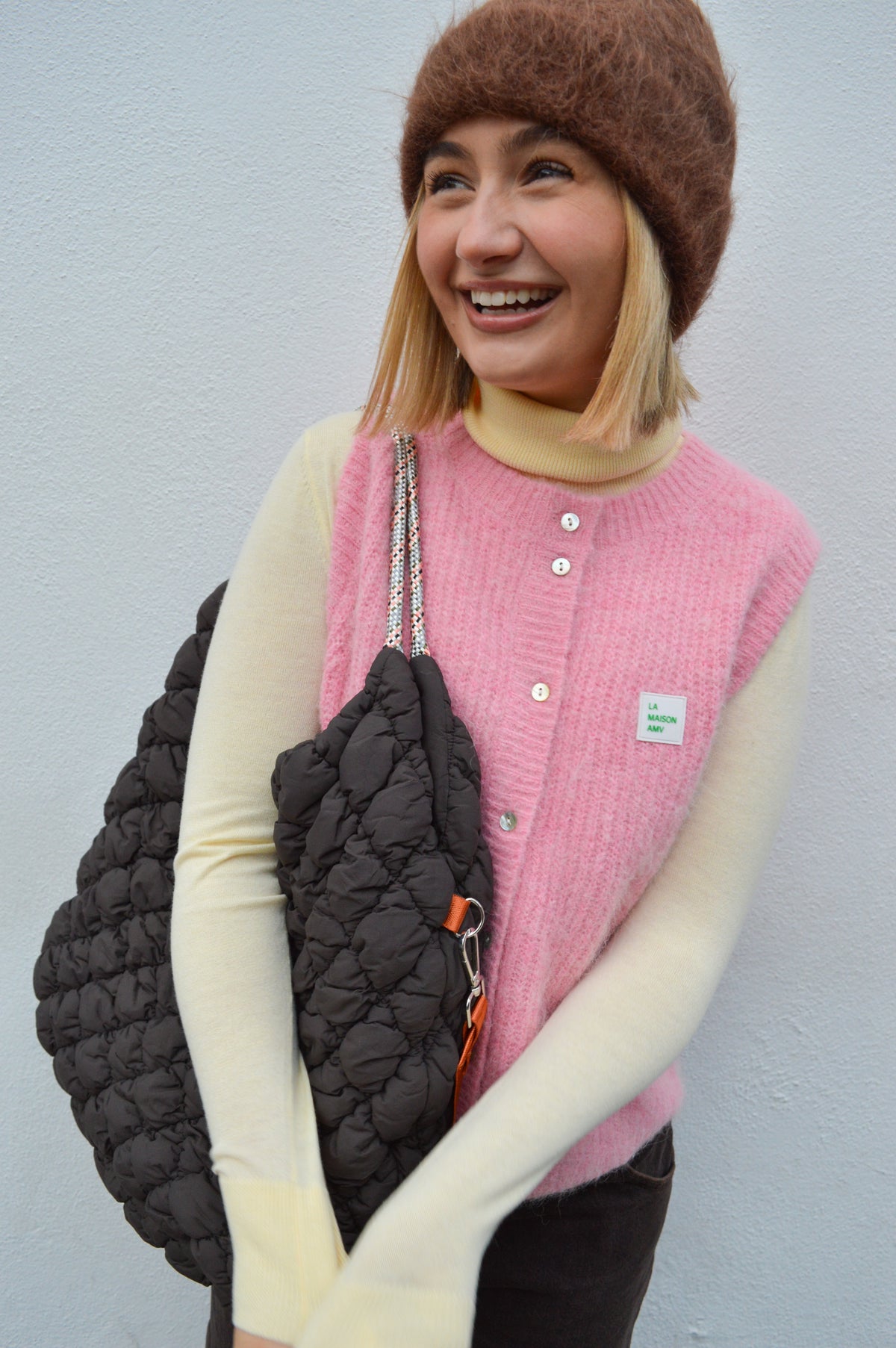 L.F. Markey Joshua Cream Knit Turtleneck - The Mercantile London