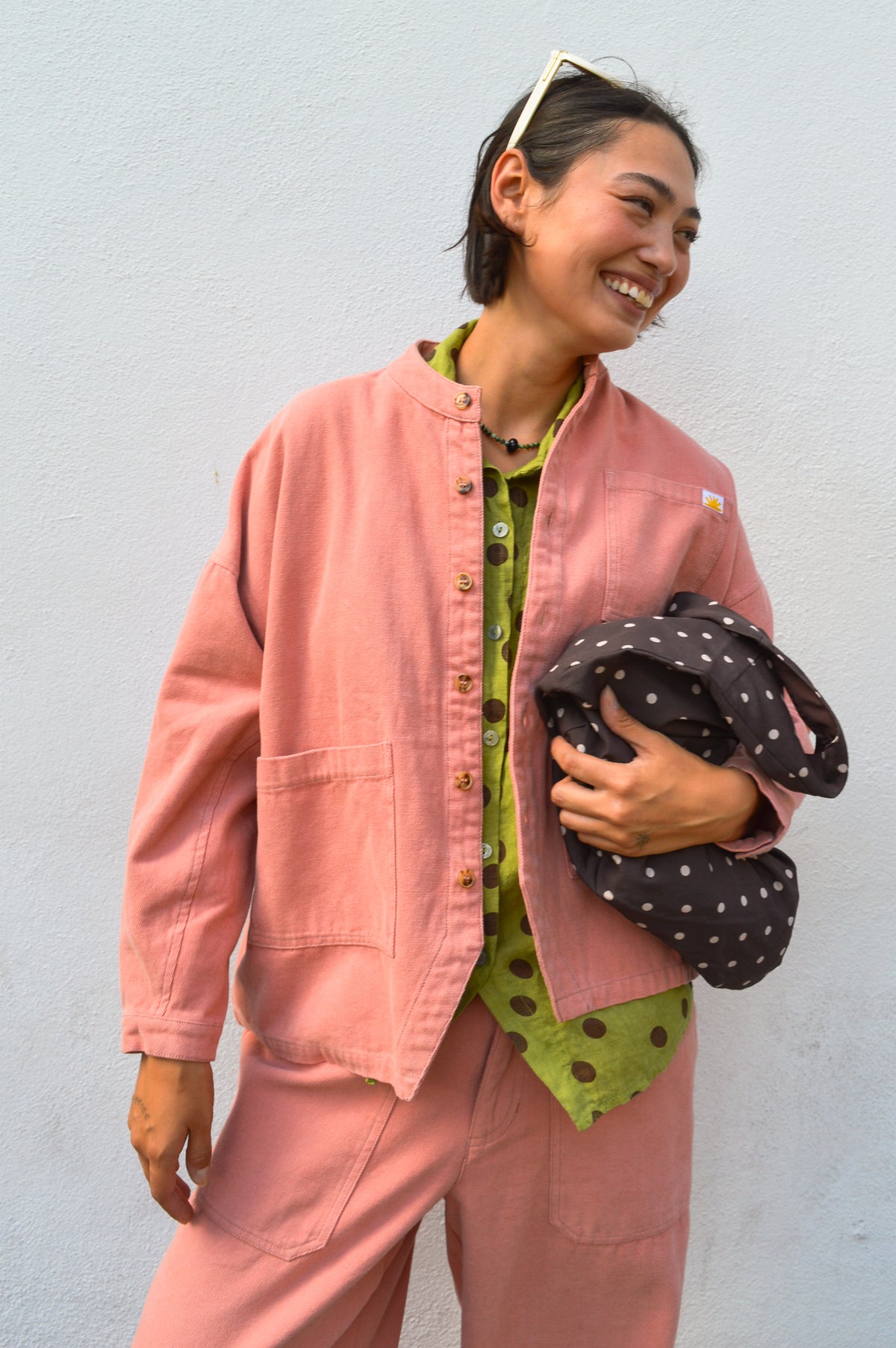 L.F. Markey Oversized Chore Blush Jacket
