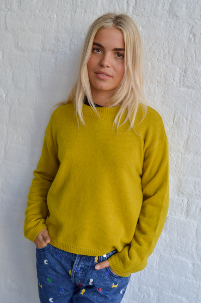Nice Things Mustard Yellow Knit Jumper - The Mercantile London