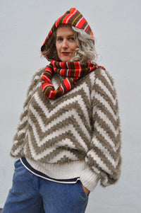 Object Hollow Morel Chevron Jumper - The Mercantile London