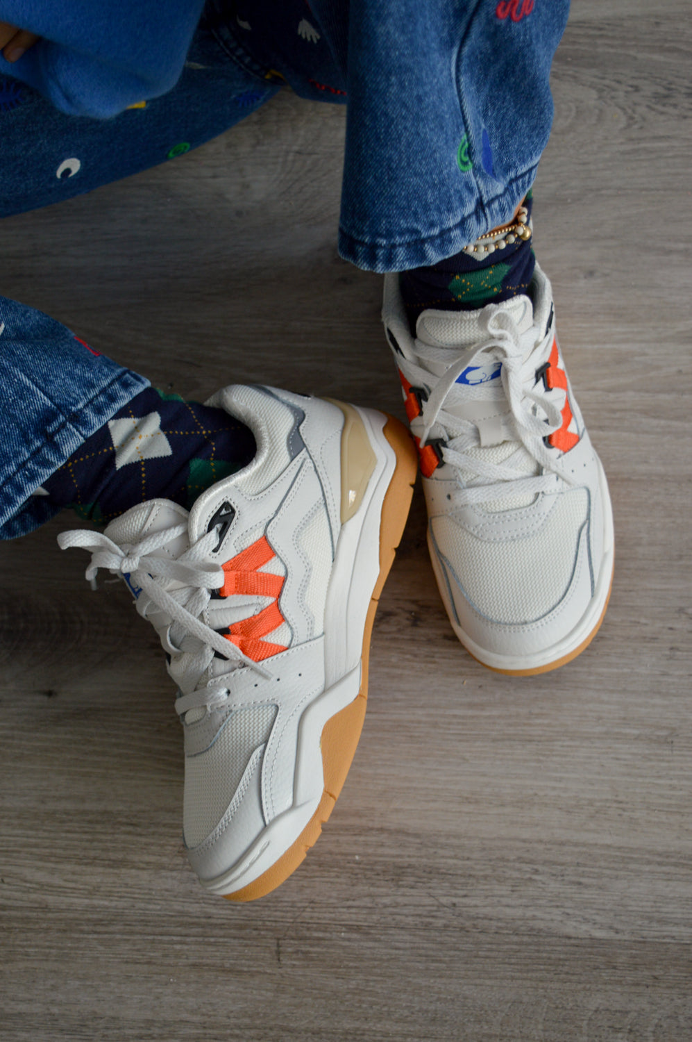 Karhu Fusion XT Blanc And Nasturtium Trainers - The Mercantile London