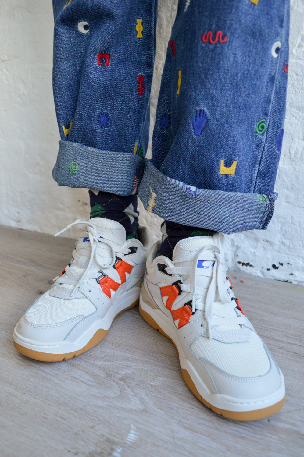 Karhu Fusion XT Blanc And Nasturtium Trainers - The Mercantile London