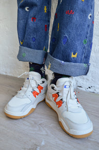 Karhu Fusion XT Blanc And Nasturtium Trainers - The Mercantile London