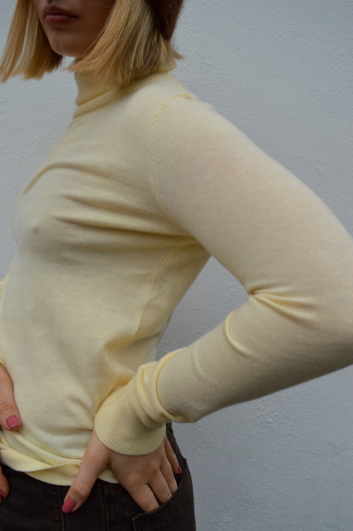 L.F. Markey Joshua Cream Knit Turtleneck - The Mercantile London