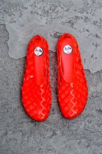 JuJu Kris Red Jelly Shoesj - The Mercantile London