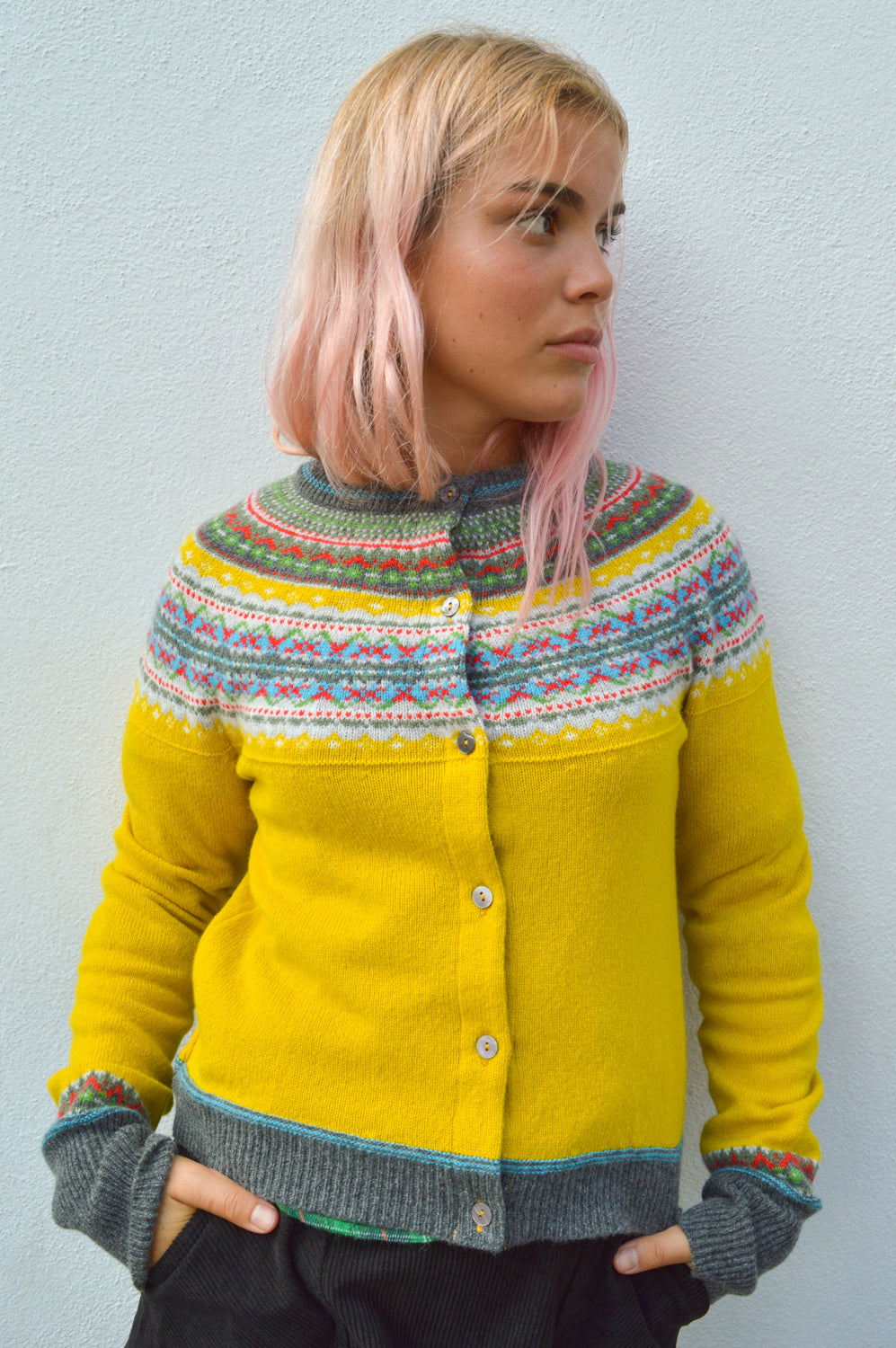 Eribé Alpine Piccalili Short Cardigan - The Mercantile London