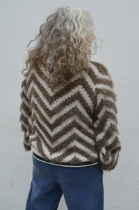 Object Hollow Morel Chevron Jumper - The Mercantile London