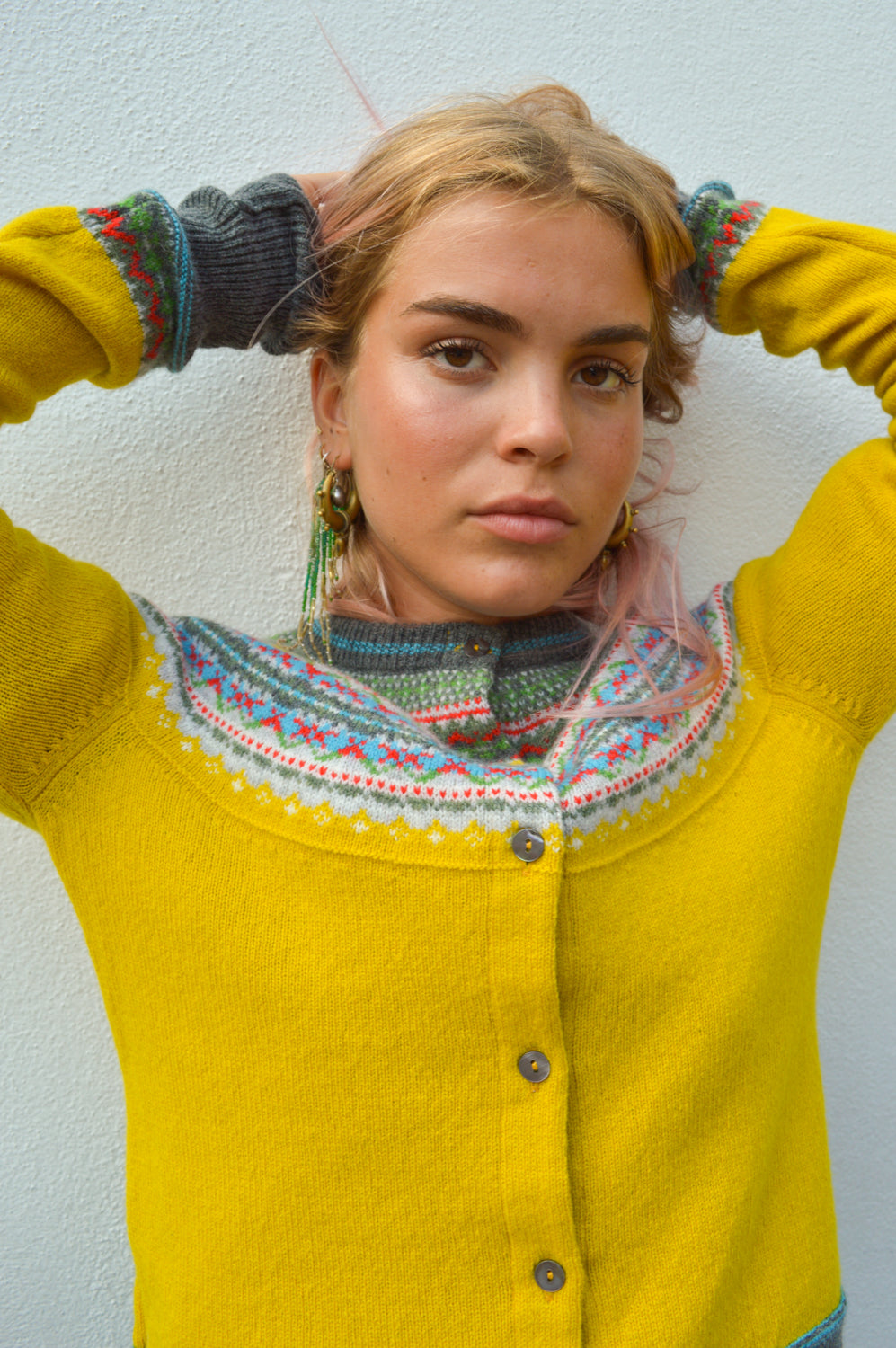 Eribé Alpine Piccalili Short Cardigan - The Mercantile London