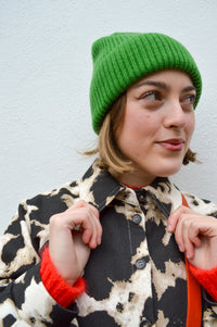 Billy Bamboo Merino Wool Green Beanie - The Mercantile London