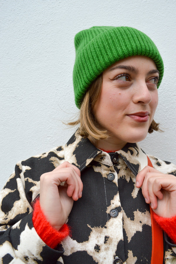 Billy Bamboo Merino Wool Green Beanie - The Mercantile London