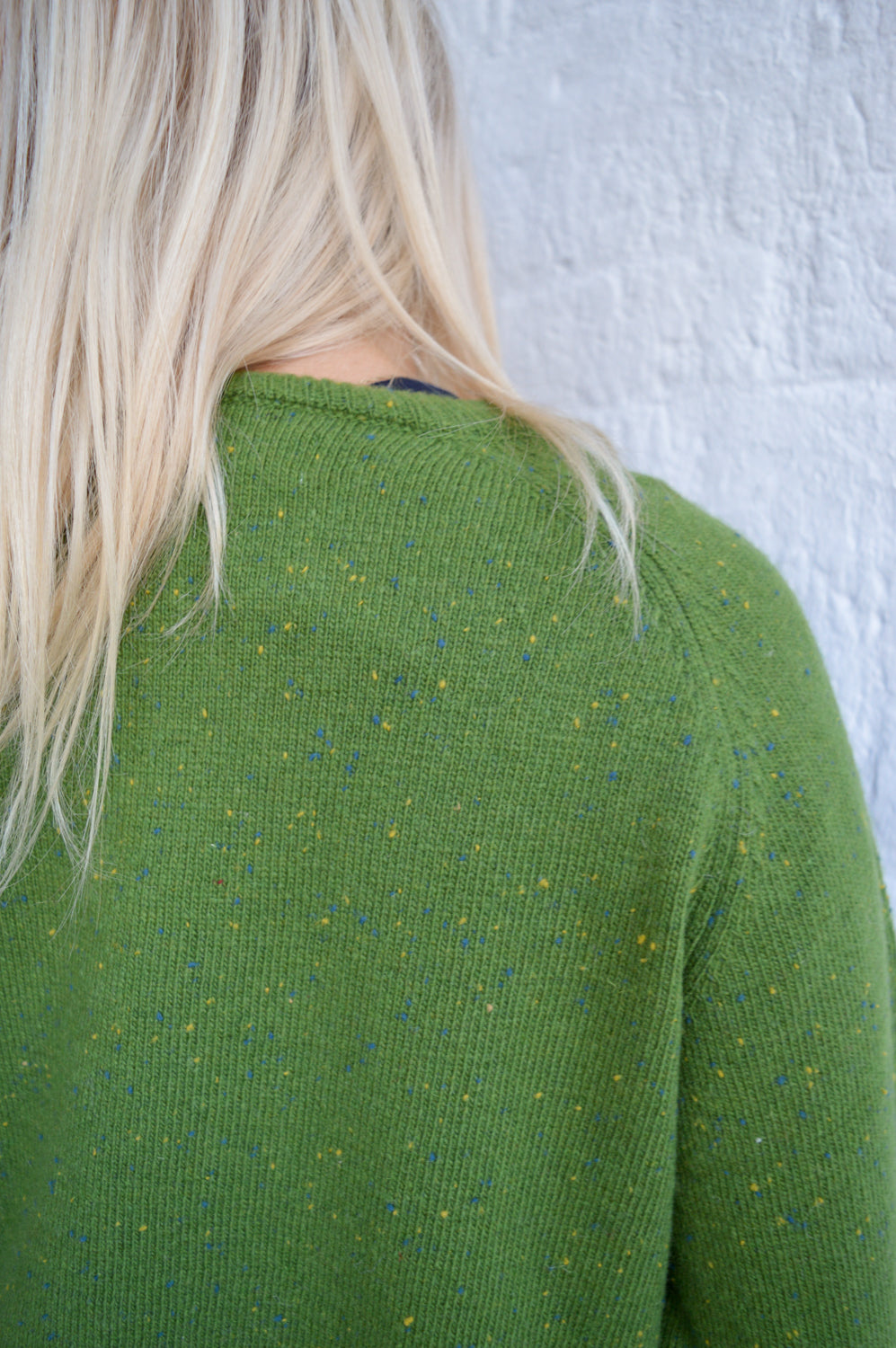Nice Things Grass Speckled Yarn Jumper - The Mercantile London