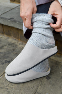 Good News Frankie Grey Mules - The Mercantile London