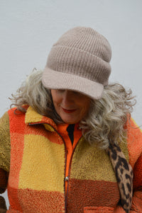 Sommerville Camel Cashmere Beanie - The Mercantile London