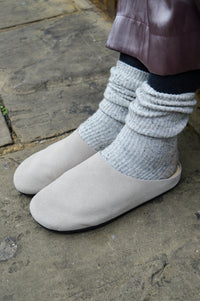 Good News Frankie Grey Mules - The Mercantile London