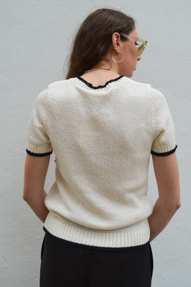 ICHI Aguste Birch Knitted Pullover - The Mercantile London