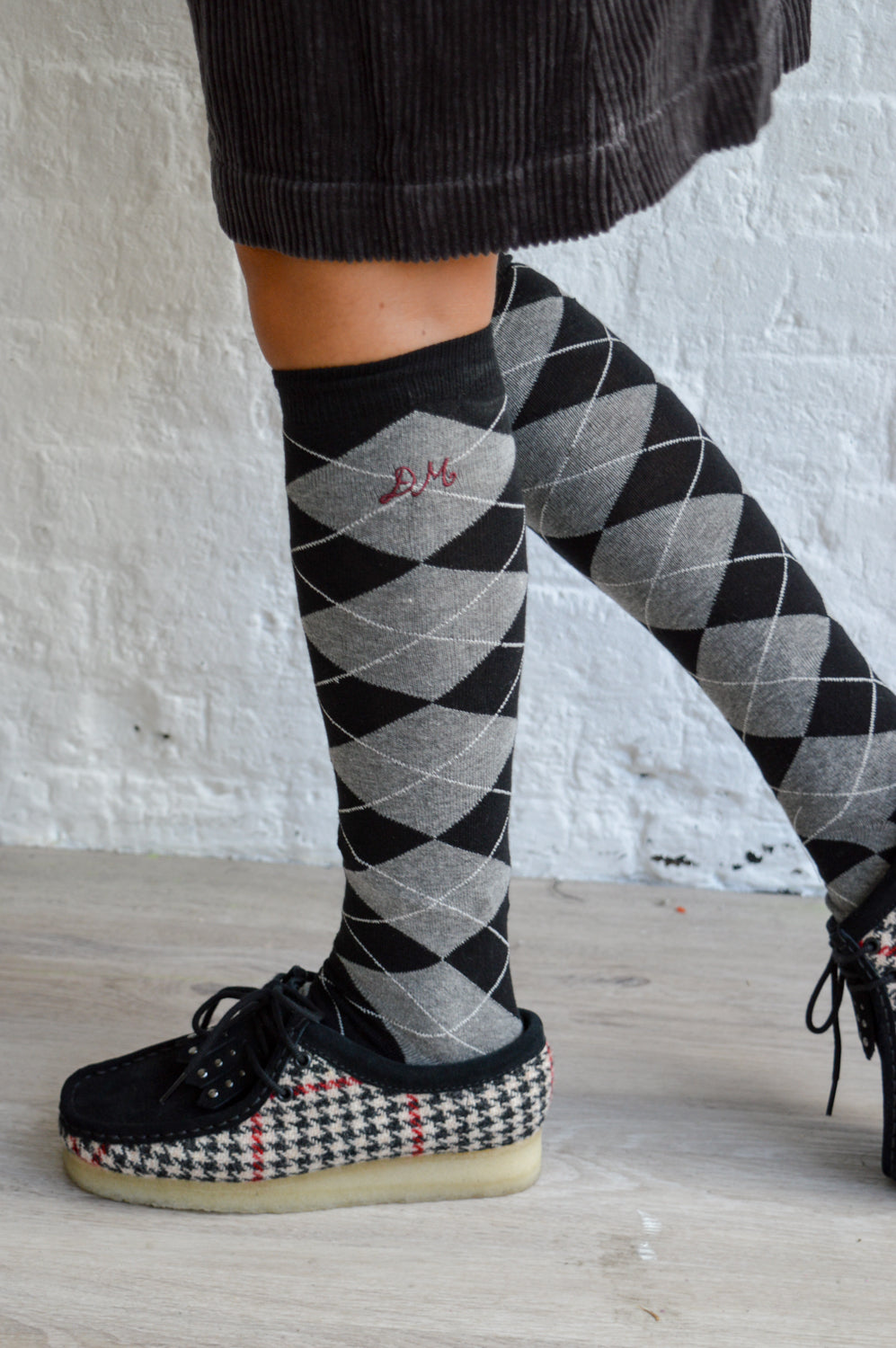 Clarks Black Harris Tweed Wallabees - The Mercantile London