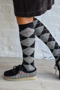 Clarks Black Harris Tweed Wallabees - The Mercantile London