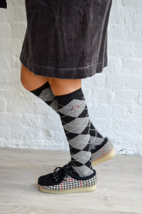 Clarks Black Harris Tweed Wallabees - The Mercantile London