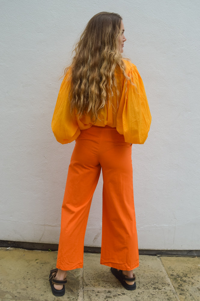 Compania Fantastica Orange Straight Suit Pants - The Mercantile London