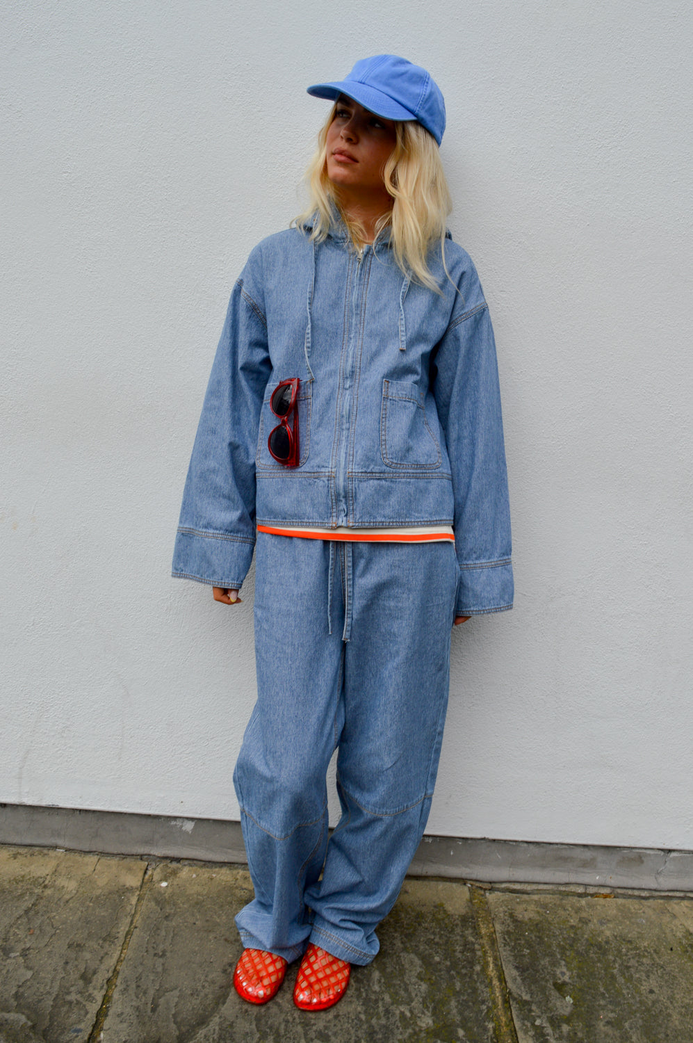 Object Raly Light Blue Denim Pants - The Mercantile London