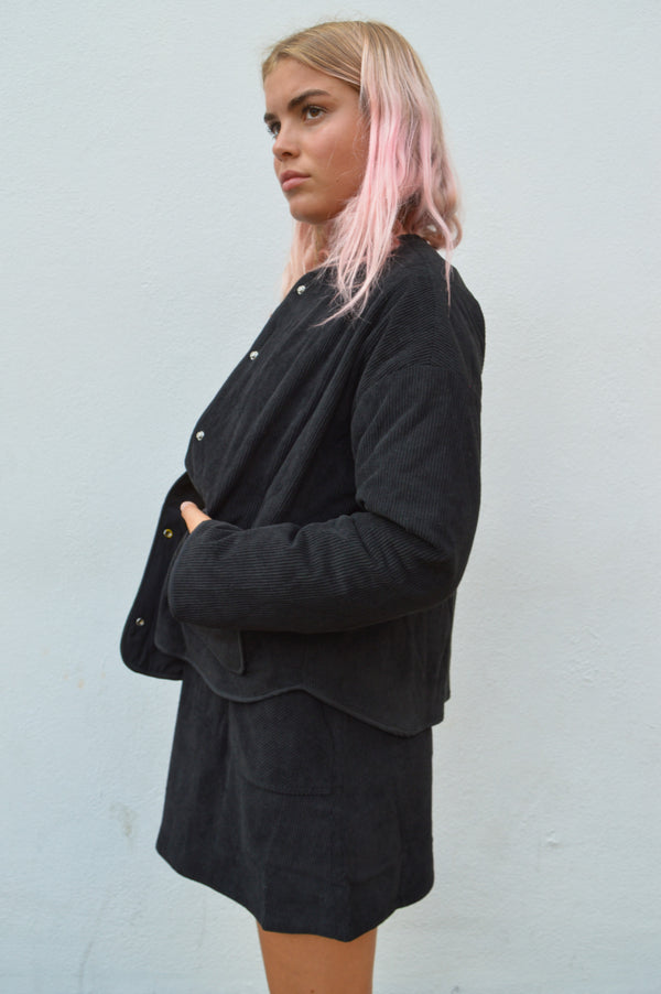 Compania Fantastica Black Corduroy Jacket - The Mercantile London