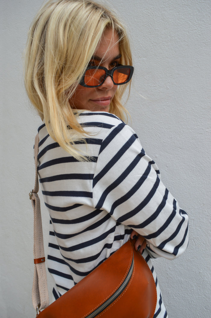 Fransa Bree Salute Striped Top