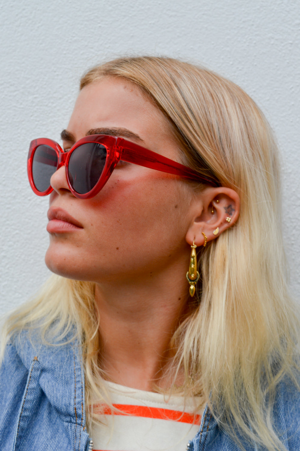 Eco Shades Rizzo Red Sunglasses - The Mercantile London