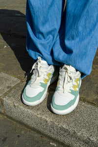 Karhu Aria Fusion XT Iceberg Green/Dusty Yellow Trainers - The Mercantile London