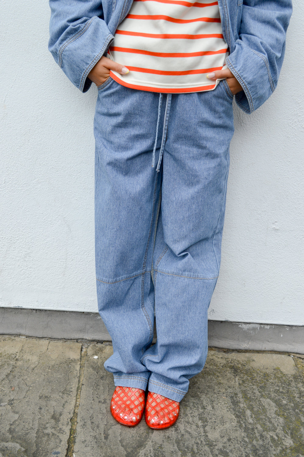 Object Raly Light Blue Denim Pants - The Mercantile London