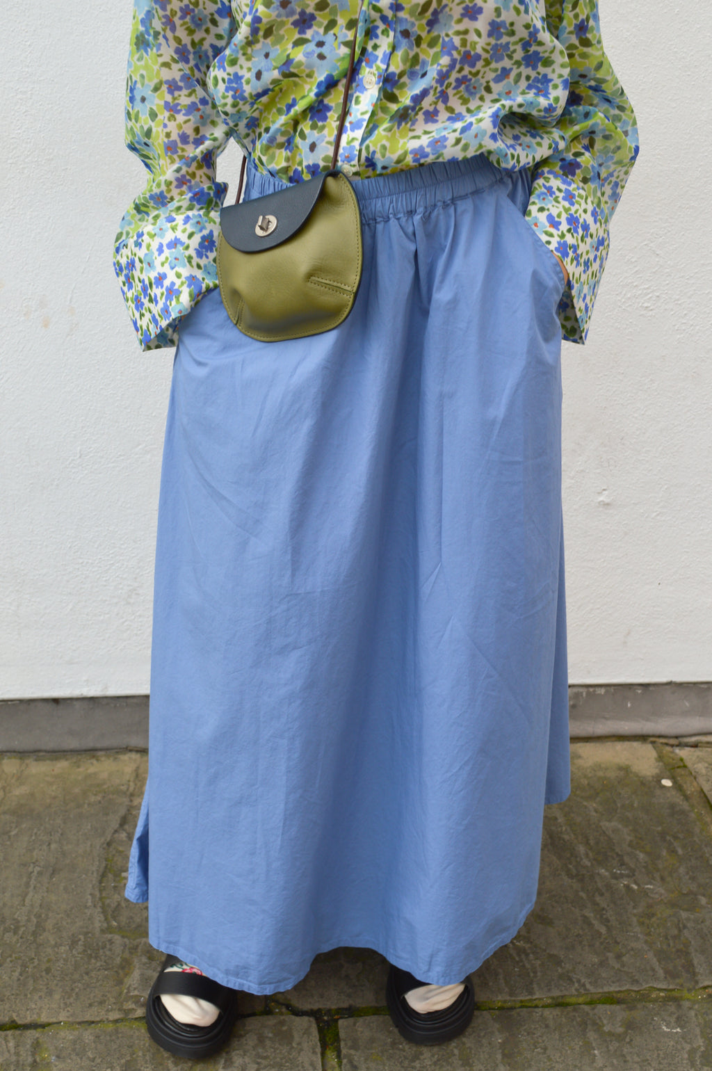 Project AJ117 Hailey Provence Blue Skirt - The Mercantile London