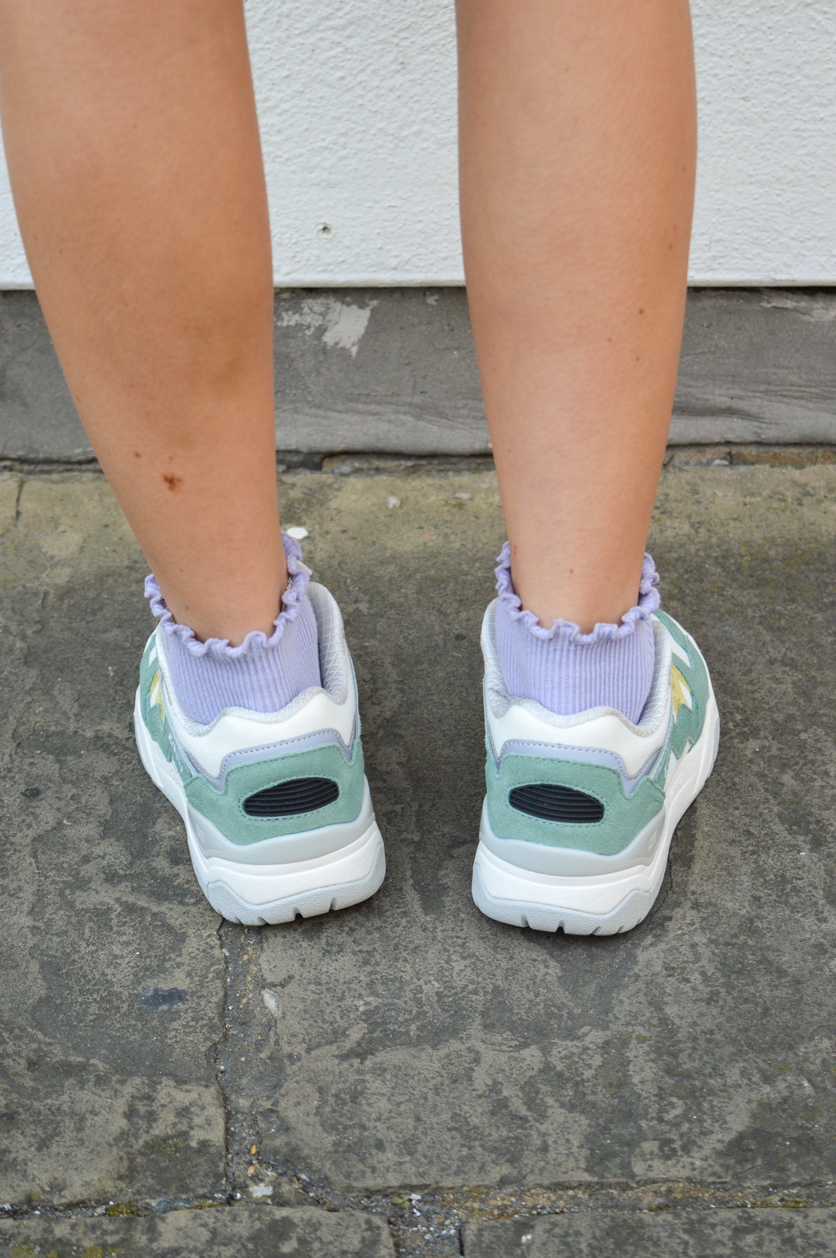 Karhu Aria Fusion XT Iceberg Green/Dusty Yellow Trainers - The Mercantile London