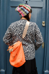 Lolly's Laundry Lily Quilted Grey Leopard Jacket - The Mercantile London