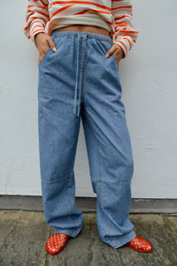 Object Raly Light Blue Denim Pants - The Mercantile London