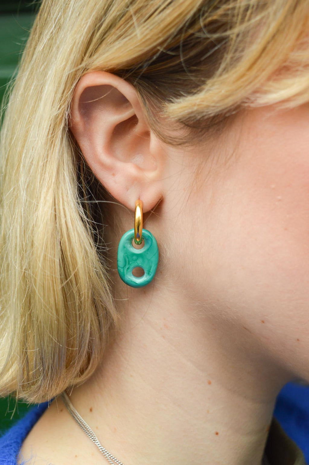 Sandralexandra Single Mariner Link Turquoise Earring - The Mercantile London