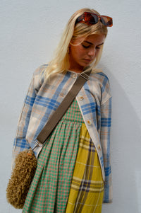 Amente Contrast Check Cami Dress - The Mercantile London