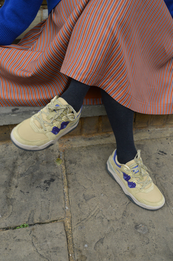 Karhu Fusion XT Pale Olive Green / Skipper Blue Trainers - The Mercantile London