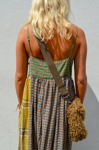 Amente Contrast Check Cami Dress - The Mercantile London